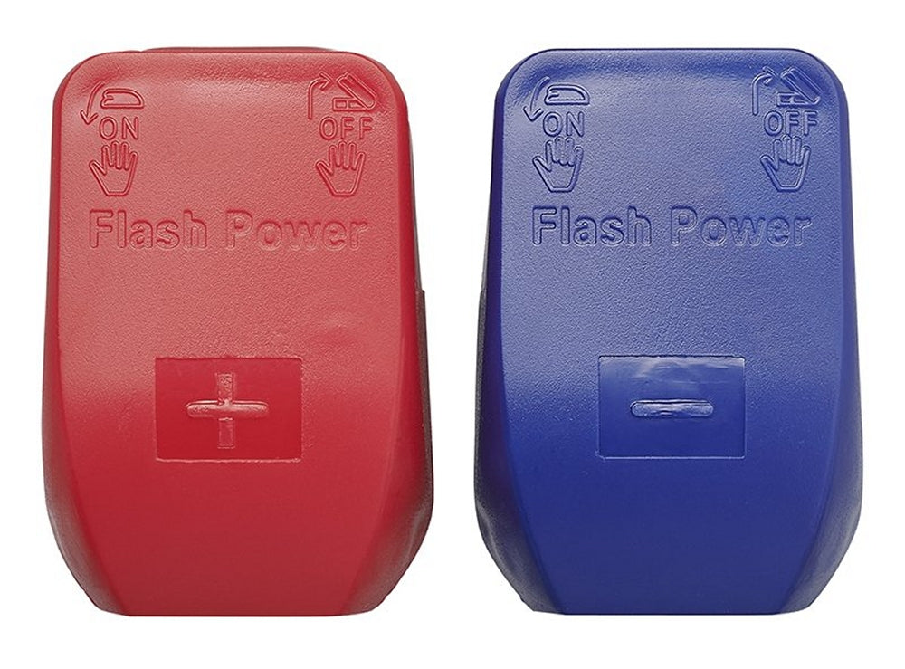 ProPlus 347005s SET 2 x Quick-Power Polklemmen Rot/Blau Batterie Schnellverschluss