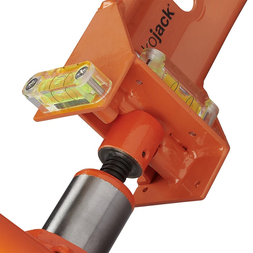 ProPlus 360239V01 Kojack hydraulischer Caravanheber mit Wasserwaage für Doppelachse