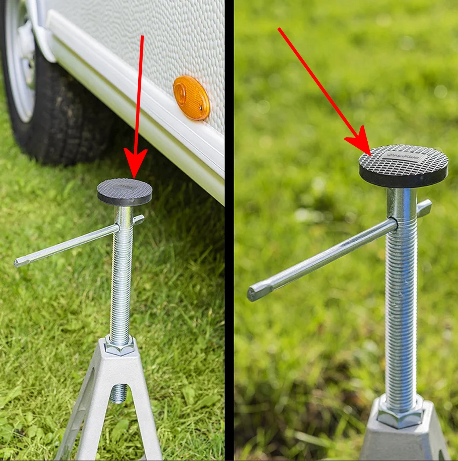 ProPlus 360801AC01 Set von 4 Schutzkappen Auflage für Stützbock Set 360801 & 360803