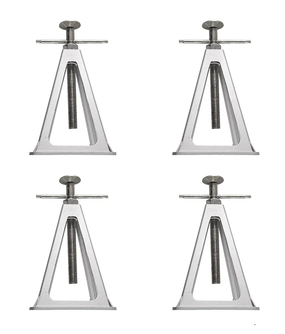 ProPlus 360803 Satz 4 x Stützböcke, höhenverstellbar aus Aluminium