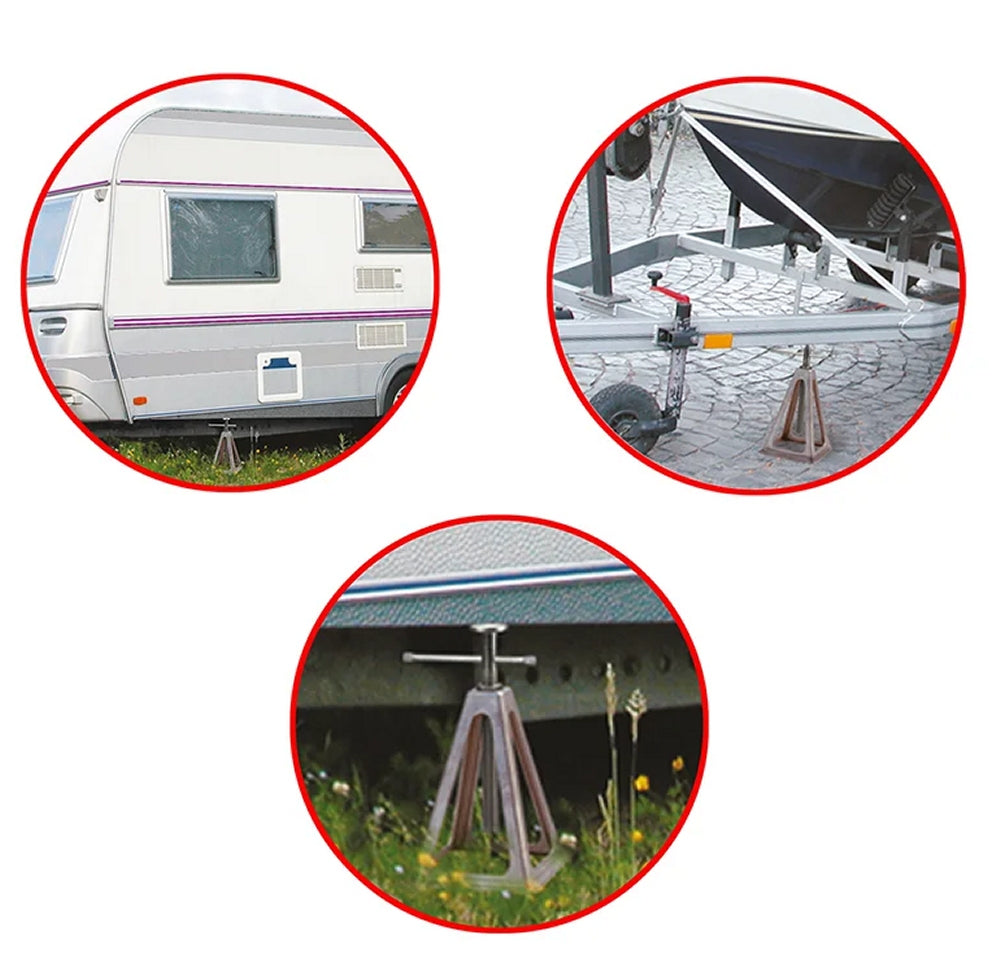 ProPlus 360803 Satz 4 x Stützböcke, höhenverstellbar aus Aluminium