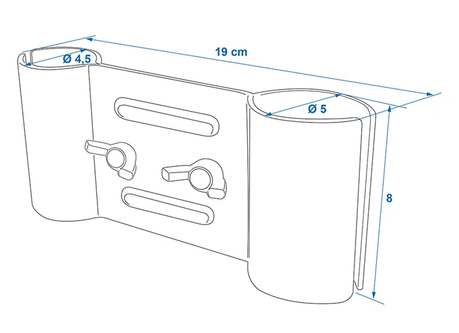 ProPlus 360818 Klemmhalter Wäschespinnebefestigung für Stützrad