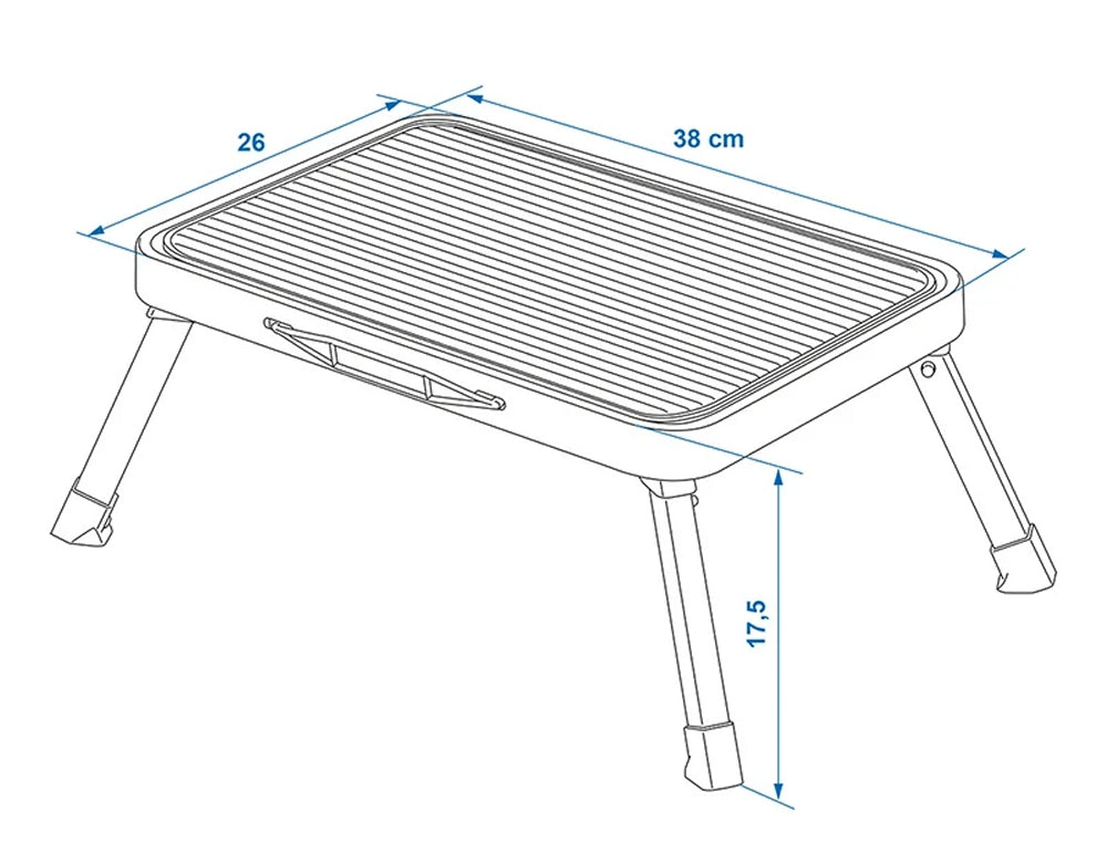 ProPlus 360827 Einzeltrittstufe klappbar Klapptritt Wohnwagen Wohnmobil