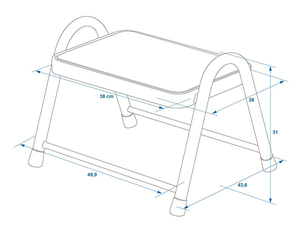 ProPlus 360828V01 Einzeltrittstufe Heavy Duty Wohnwagen Wohnmobil