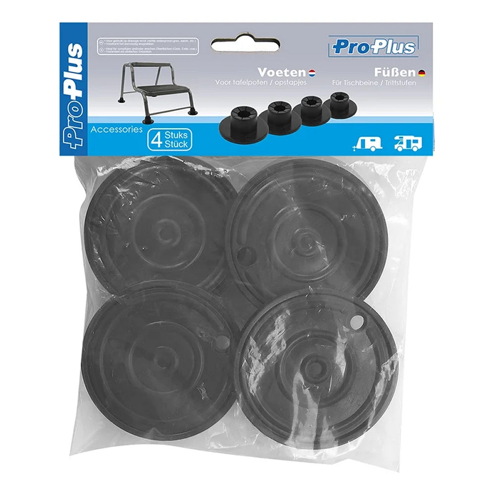 ProPlus 360830 4 Stück Universal Kunststofffüße für Tischbeine Trittstufen