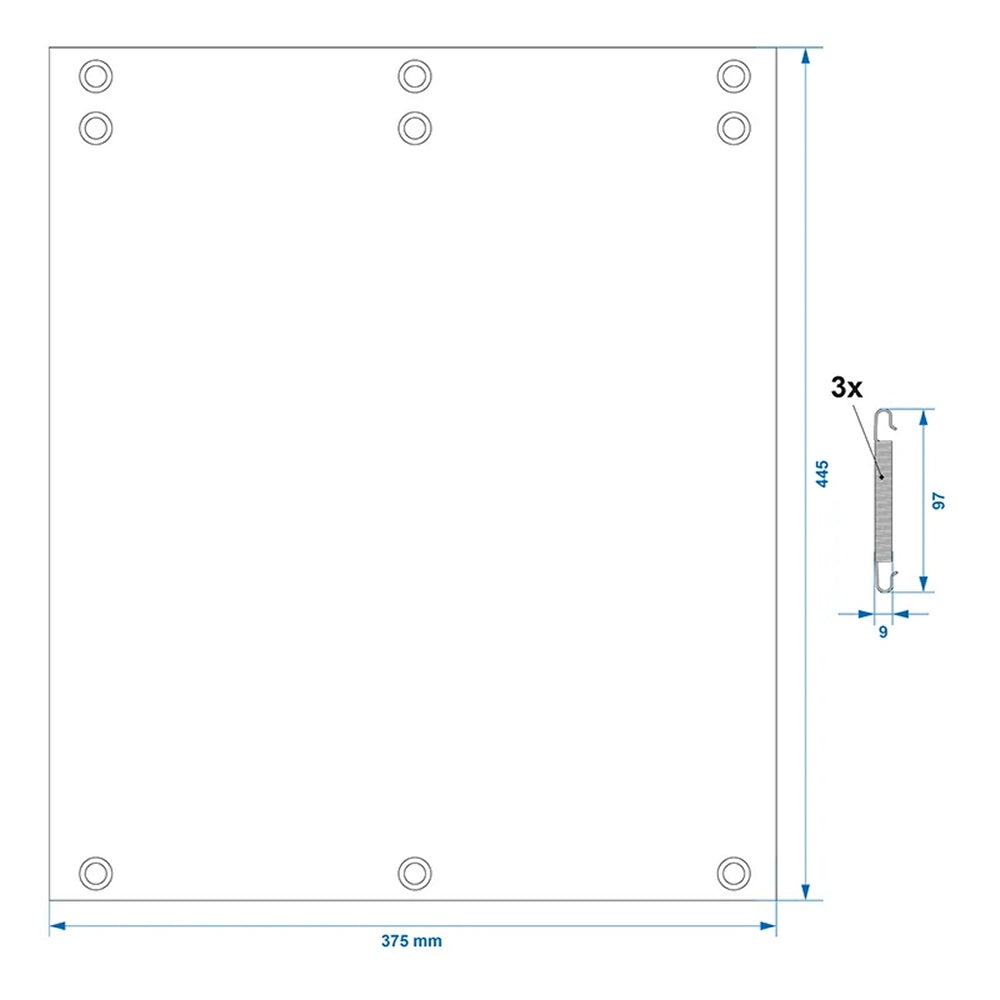 ProPlus 360831 Fußmatte für Trittstufe 445 x 375mm Wohnwagen Wohnmobil
