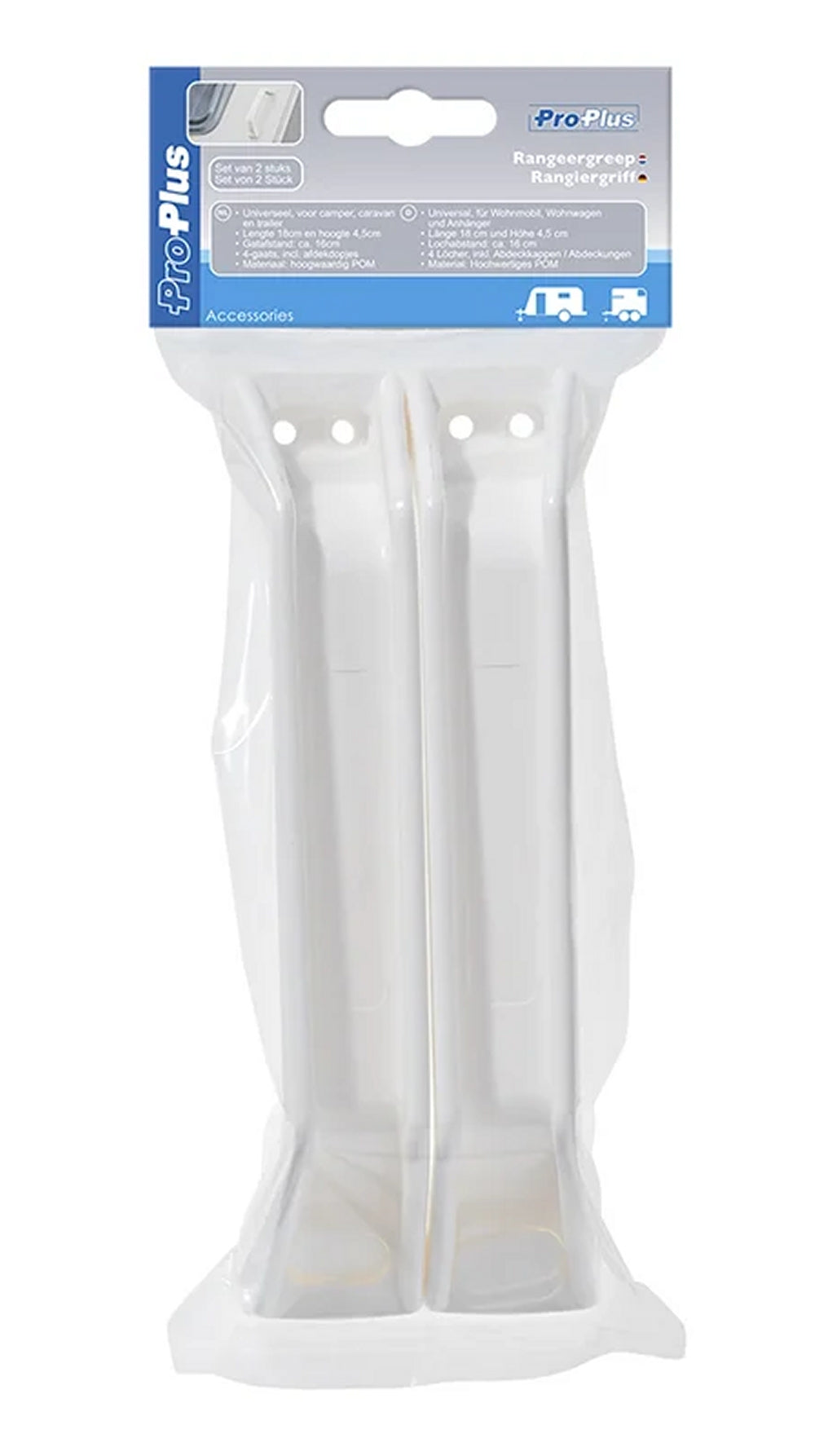 ProPlus 361028 2 Stück Rangiergriff weiß Handgriff