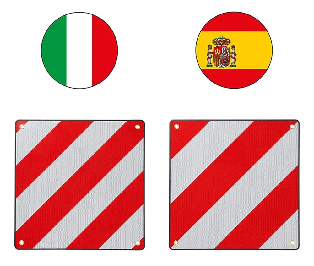 ProPlus 361234 Alu Warntafel 50x50cm für Italien Spanien 2 in 1