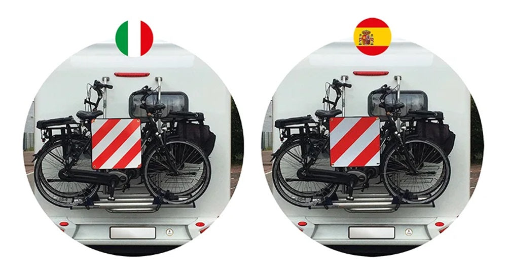 ProPlus 361234 Alu Warntafel 50x50cm für Italien Spanien 2 in 1