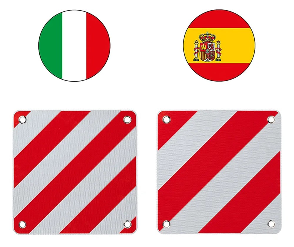 ProPlus 361234V01 Flexible Warntafel 50x50cm für Italien Spanien 2 in 1