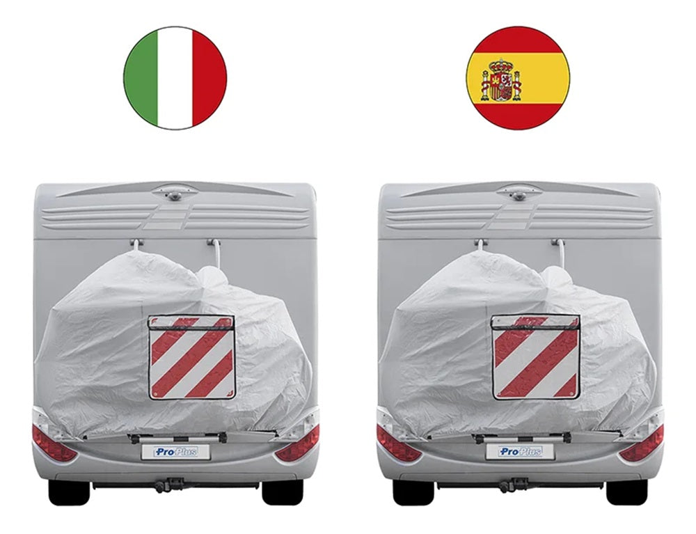 ProPlus 361234V01 Flexible Warntafel 50x50cm für Italien Spanien 2 in 1