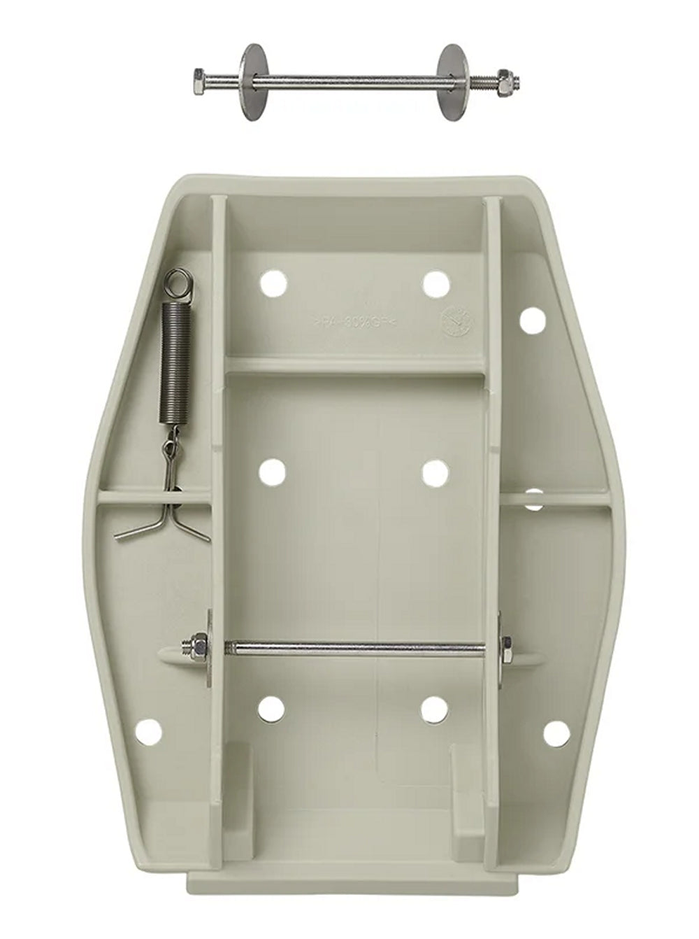 ProPlus 361519 4 Stück Stützplatten mit Feder Unterlegplatten für Eckstützen auf weichem Boden