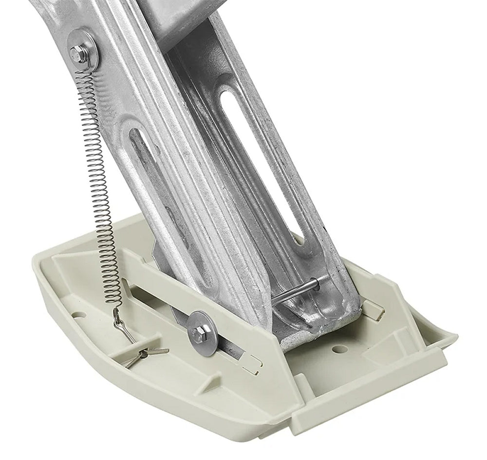 ProPlus 361519 4 Stück Stützplatten mit Feder Unterlegplatten für Eckstützen auf weichem Boden