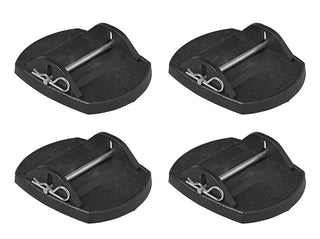 ProPlus 361528 4 Stück Stützplatten Unterlegplatten für Kurbelstütze Ausdrehstütze