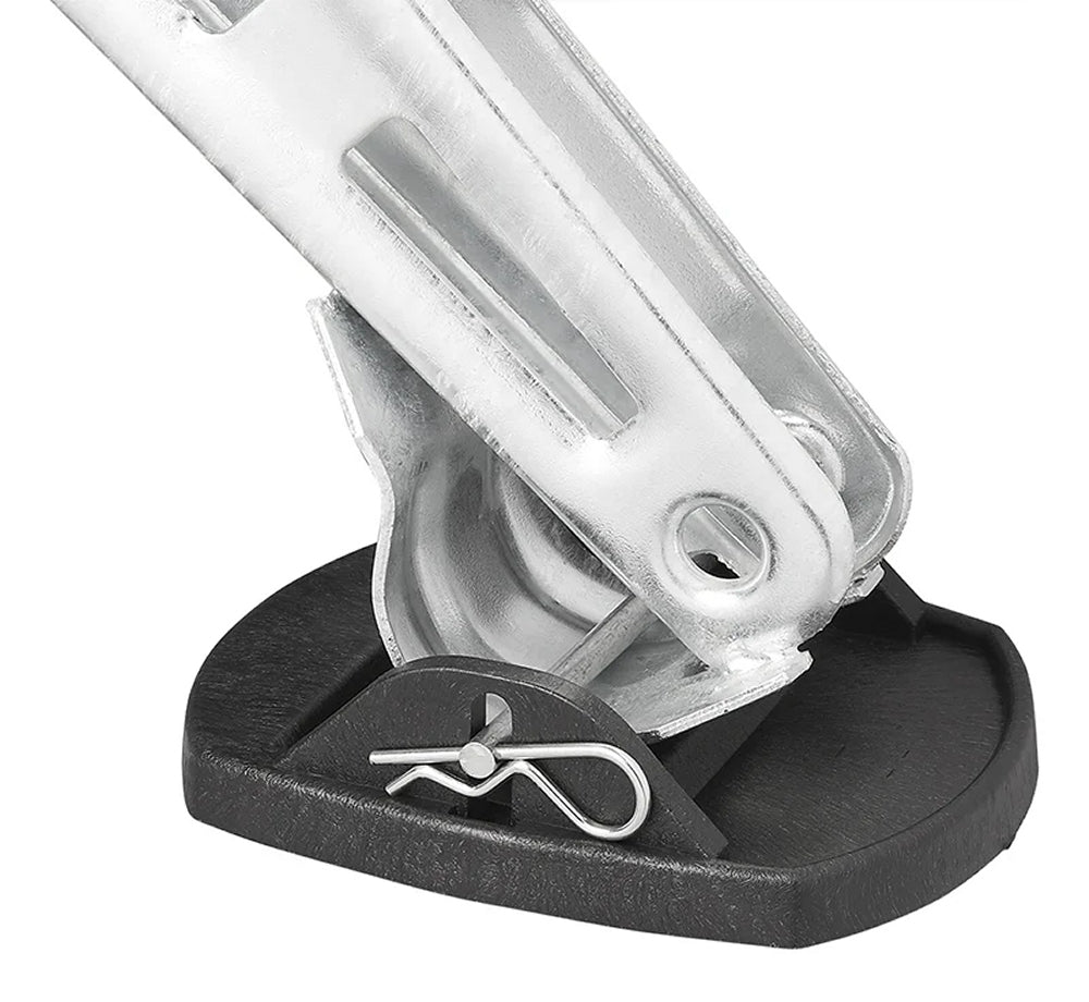 ProPlus 361528 4 Stück Stützplatten Unterlegplatten für Kurbelstütze Ausdrehstütze