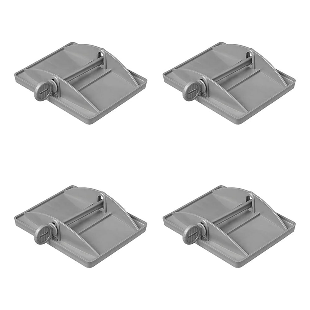 ProPlus 361534 4 Stück Stützplatten XL Unterlegplatten für Eckstützen auf weichem Boden