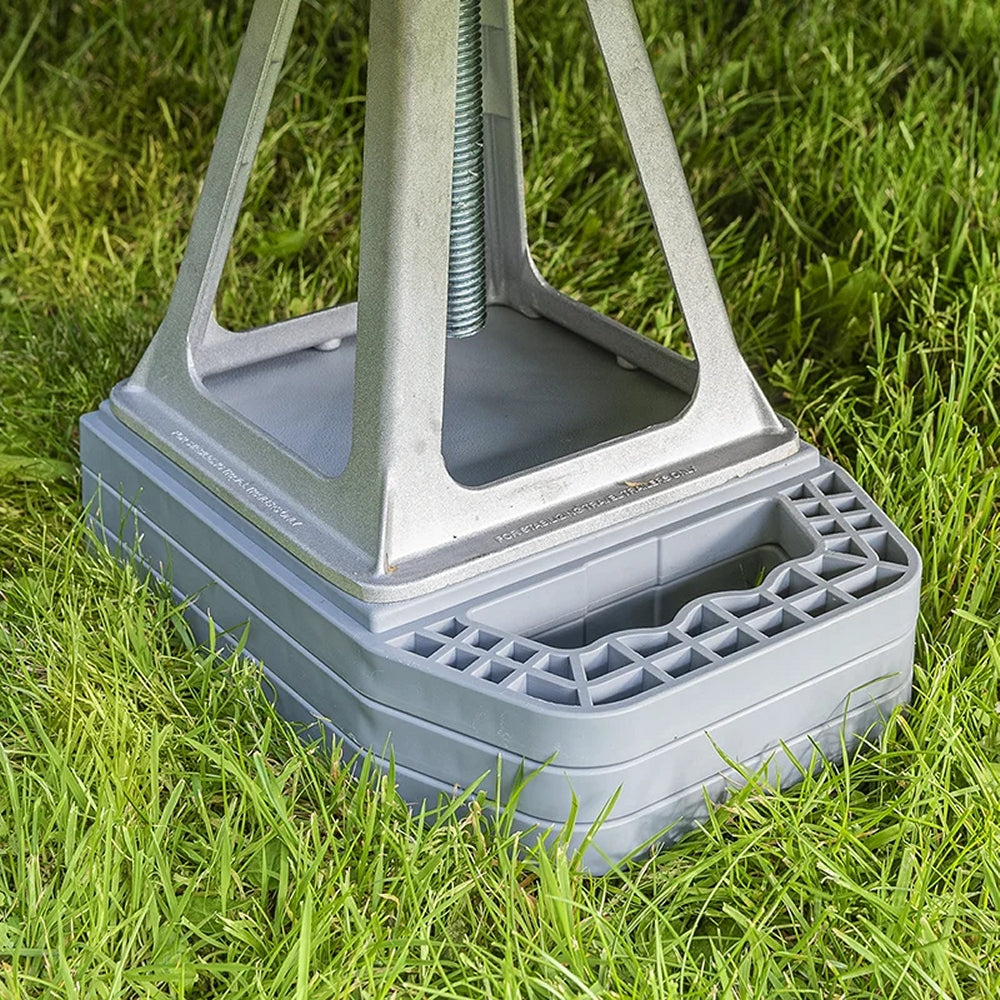 ProPlus 361538V01 4 Stück Stützplatten stapelbar mit Griff Unterlegplatten