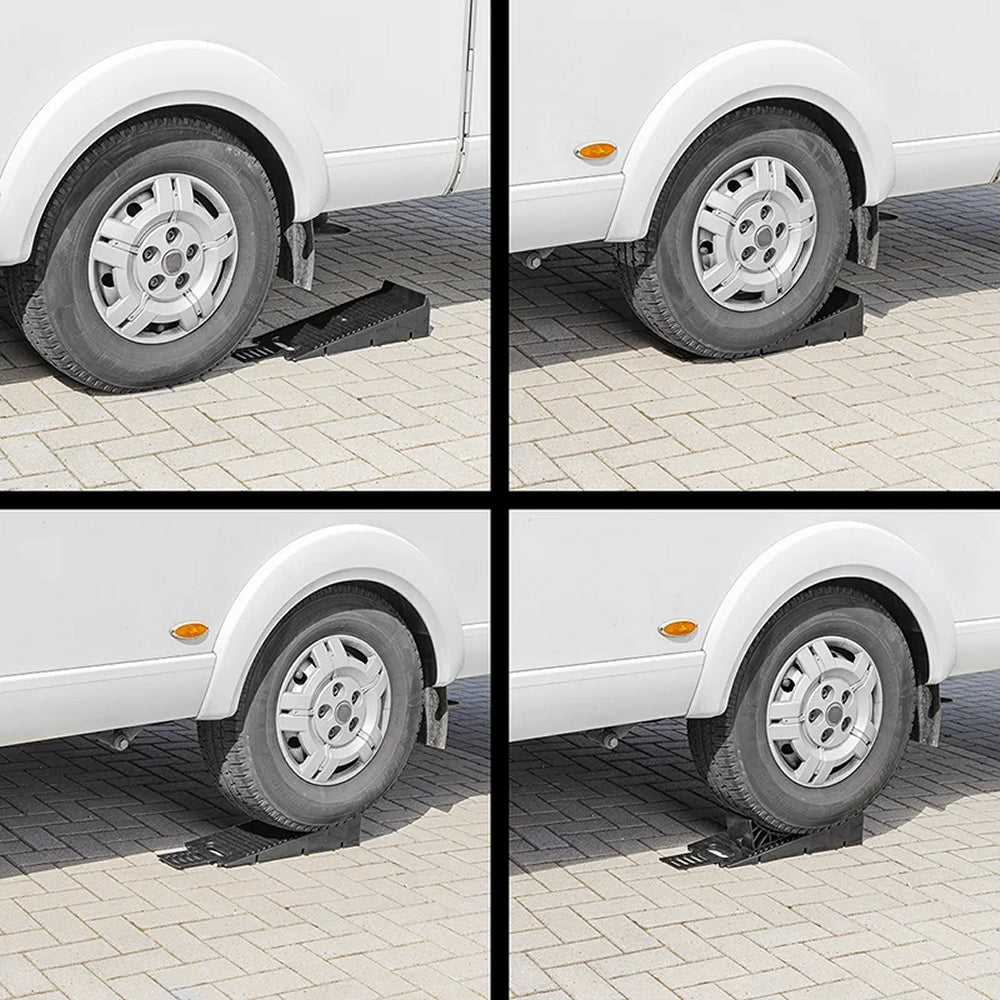 ProPlus 361560V01 2 Stück Ausgleichskeile mit Unterlegkeil Auffahrrampen