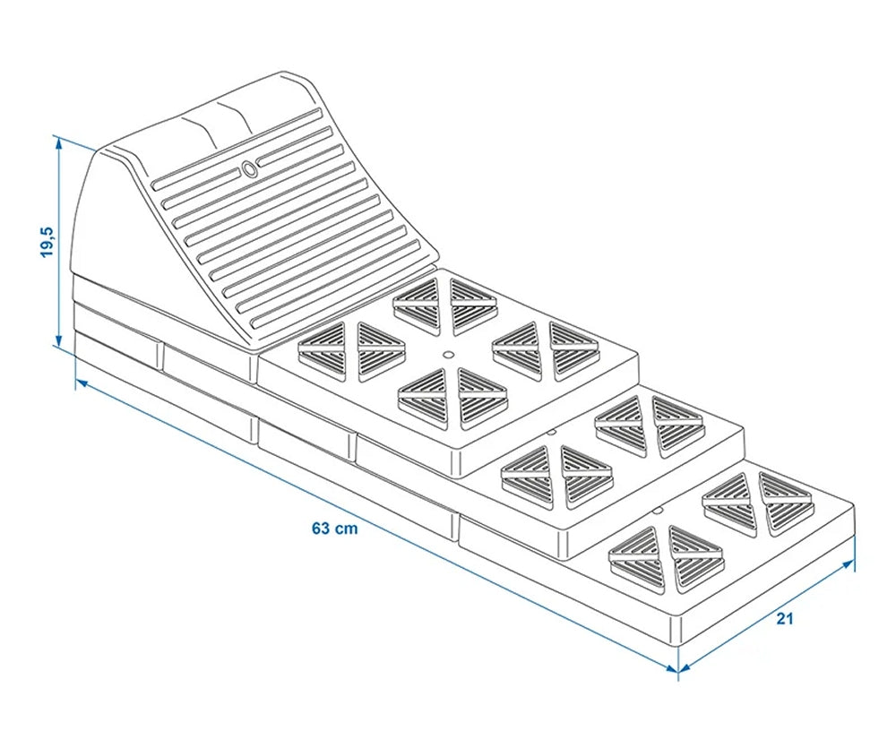 ProPlus 361562PM Unterlegkeil Multifunktions Ausgleichskeil stapelbar PM
