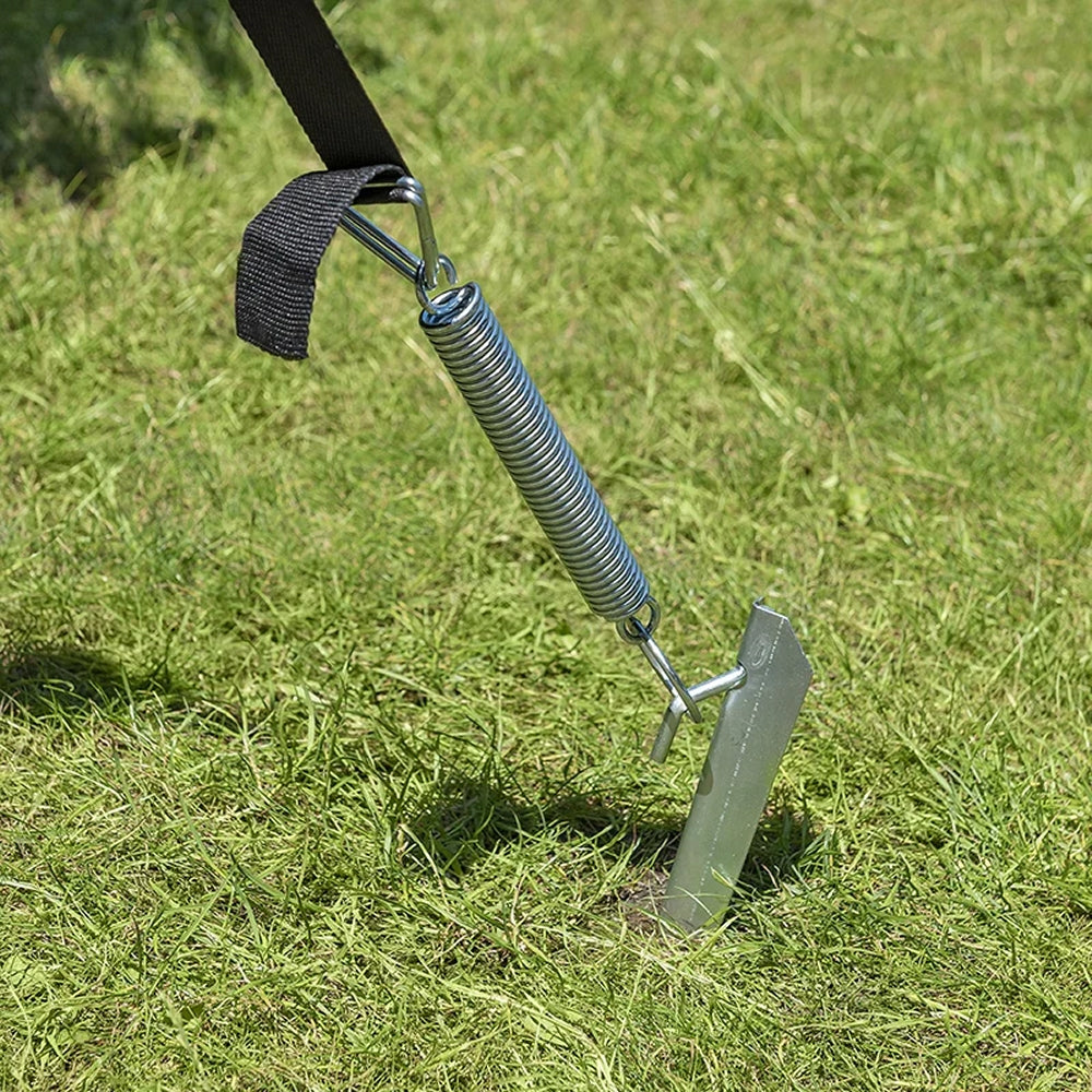 ProPlus 361712 Sturm Abspannset Abspannband 2 x 3,5 Meter mit Heringen