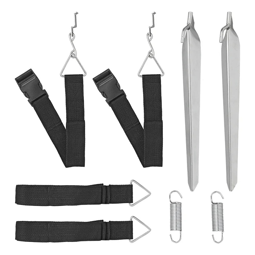 ProPlus 361714 Sturm Abspannset Abspannband 2 x 3,0 Meter mit Schnellverschluss