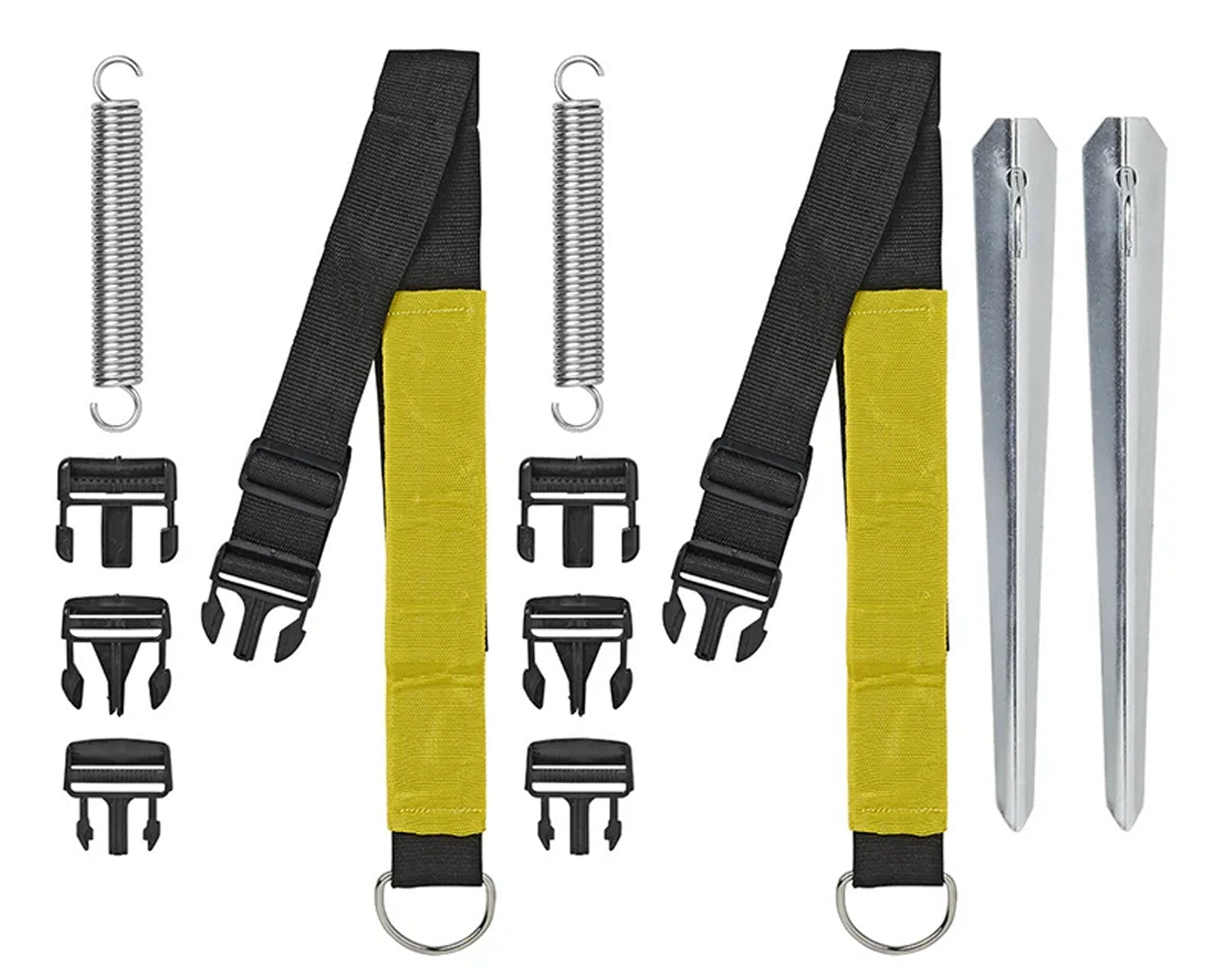 ProPlus 361728 Abspannset Abspannband 2 x 3 Meter mit Erdankern