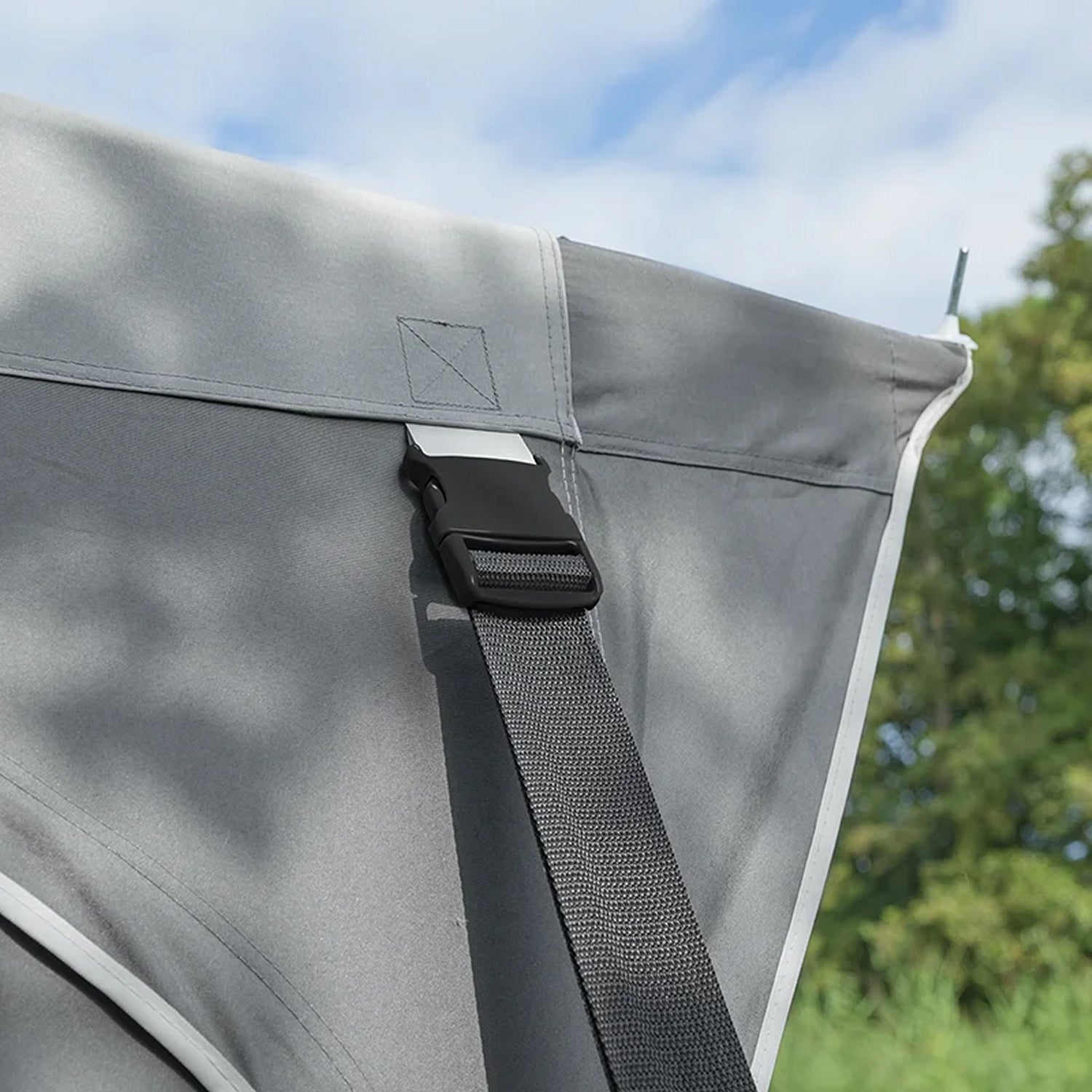 ProPlus 361728 Abspannset Abspannband 2 x 3 Meter mit Erdankern