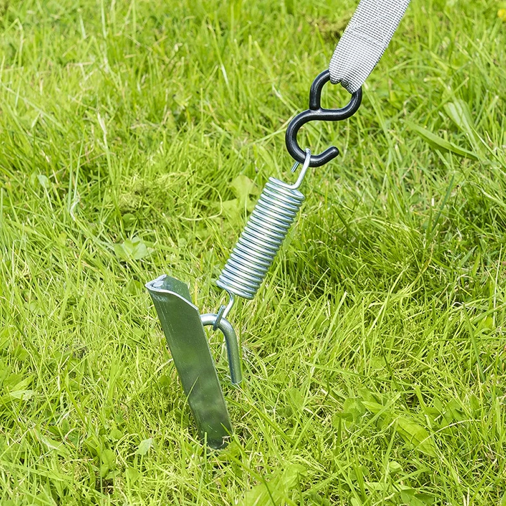 ProPlus 361729 Abspannset Abspannband Set 2x4,8M mit Kederbefestigung für Markisenschiene gegen Sturm