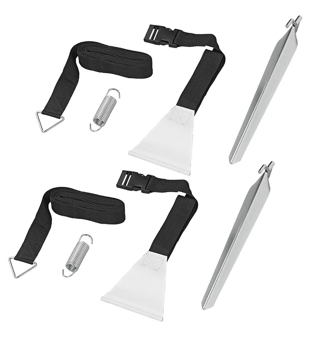 ProPlus 361729V01 Sturm Abspannset Abspannband 2 x 3,2 Meter mit Spanngliedbefestigung für Markisenschiene