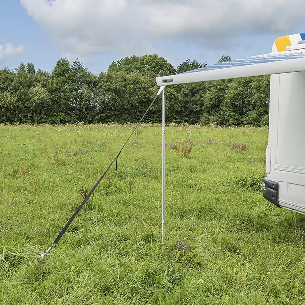 ProPlus 361729V01 Sturm Abspannset Abspannband 2 x 3,2 Meter mit Spanngliedbefestigung für Markisenschiene