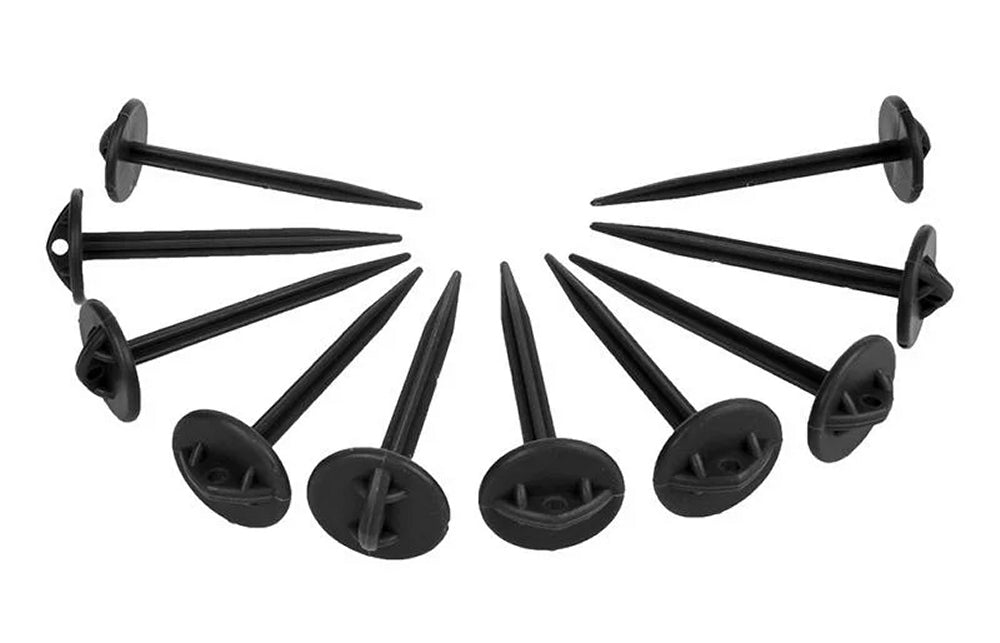 ProPlus 361736 10 Stück Zeltbodennagel Kunststoff Heringe Zeltnagel