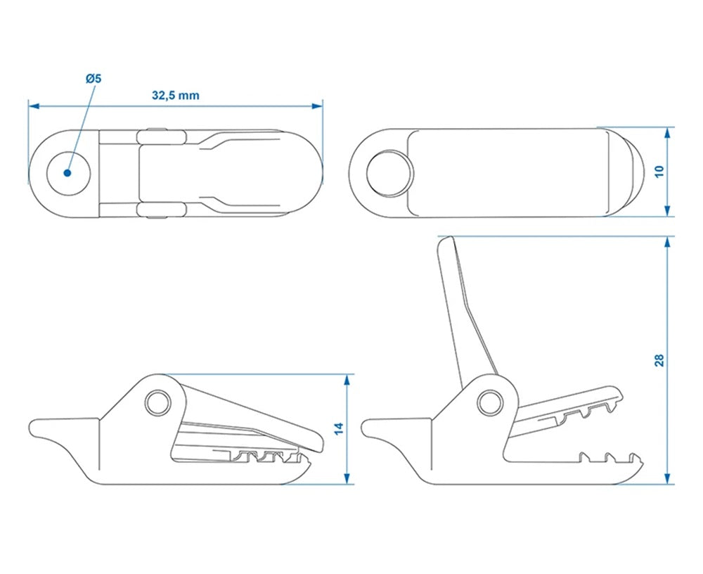 ProPlus 361742 10 Stück Zeltteppichclips Zelt Teppichclips Planenclips