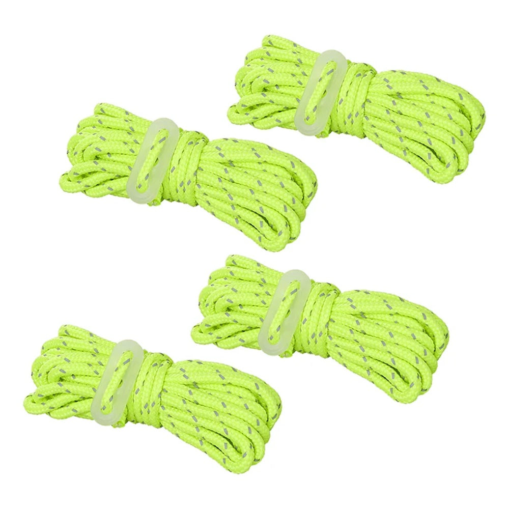 ProPlus 361802 Satz Abspannseile fluoreszierend leuchtend 4 teilig