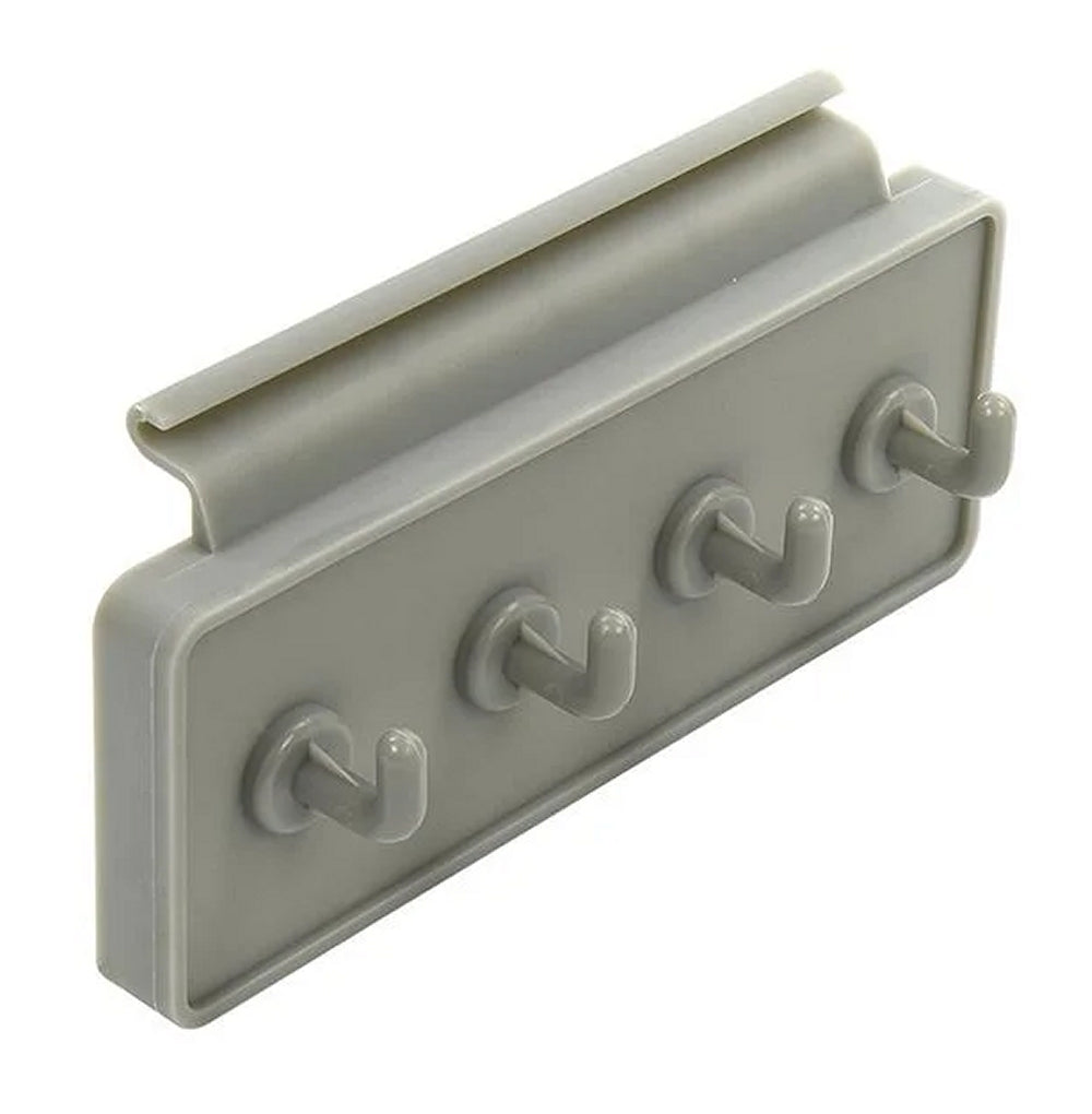 ProPlus 362084 Kederschiene Hakenleiste Garderobe 4 Haken Camping