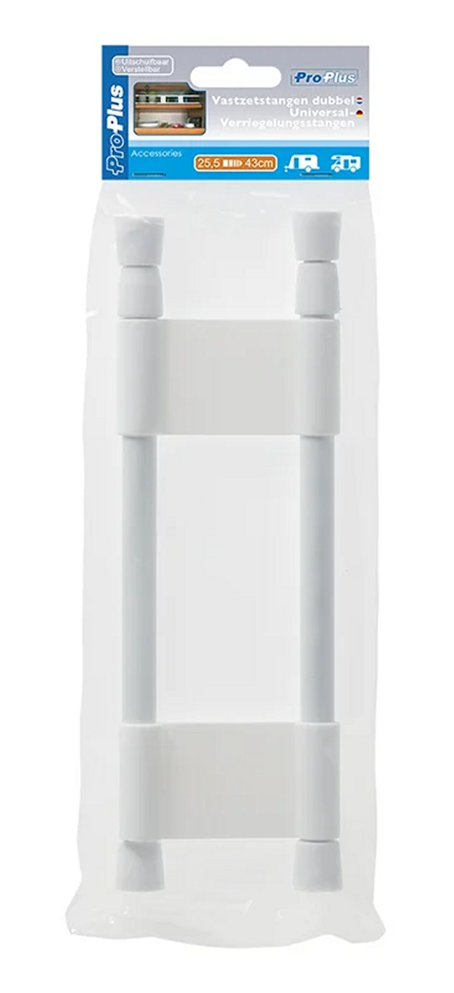 ProPlus 362096 Universal Verriegelungsstangen verstellbar 25,5-43cm Camping