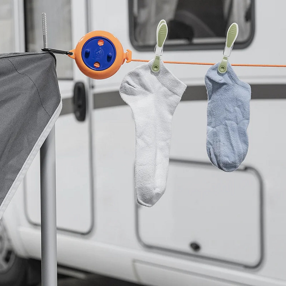 ProPlus 362102 Wäscheleine rollbar 8 Meter Aufrollfunktion Camping