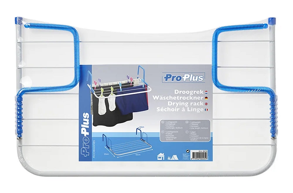 ProPlus 362104 Wäschetrockner mit Zeilenlänge 6x50cm faltbar Camping