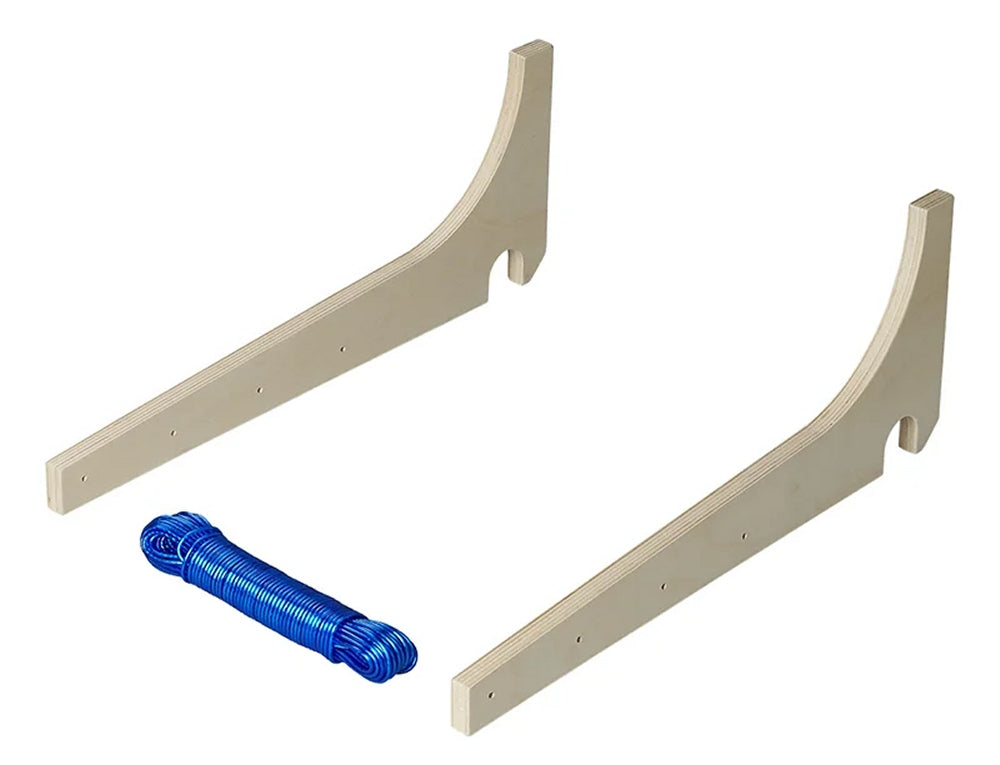 ProPlus 362107V01 Wäscheleinenhalter für vertikale Rangiergriffe 3 teilig Camping