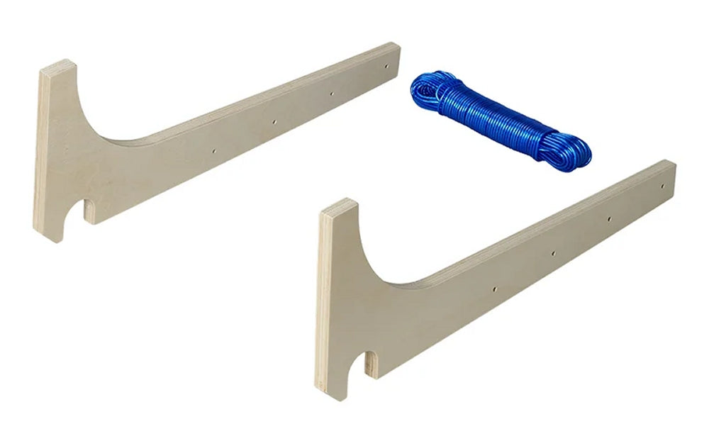 ProPlus 362107V01 Wäscheleinenhalter für vertikale Rangiergriffe 3 teilig Camping