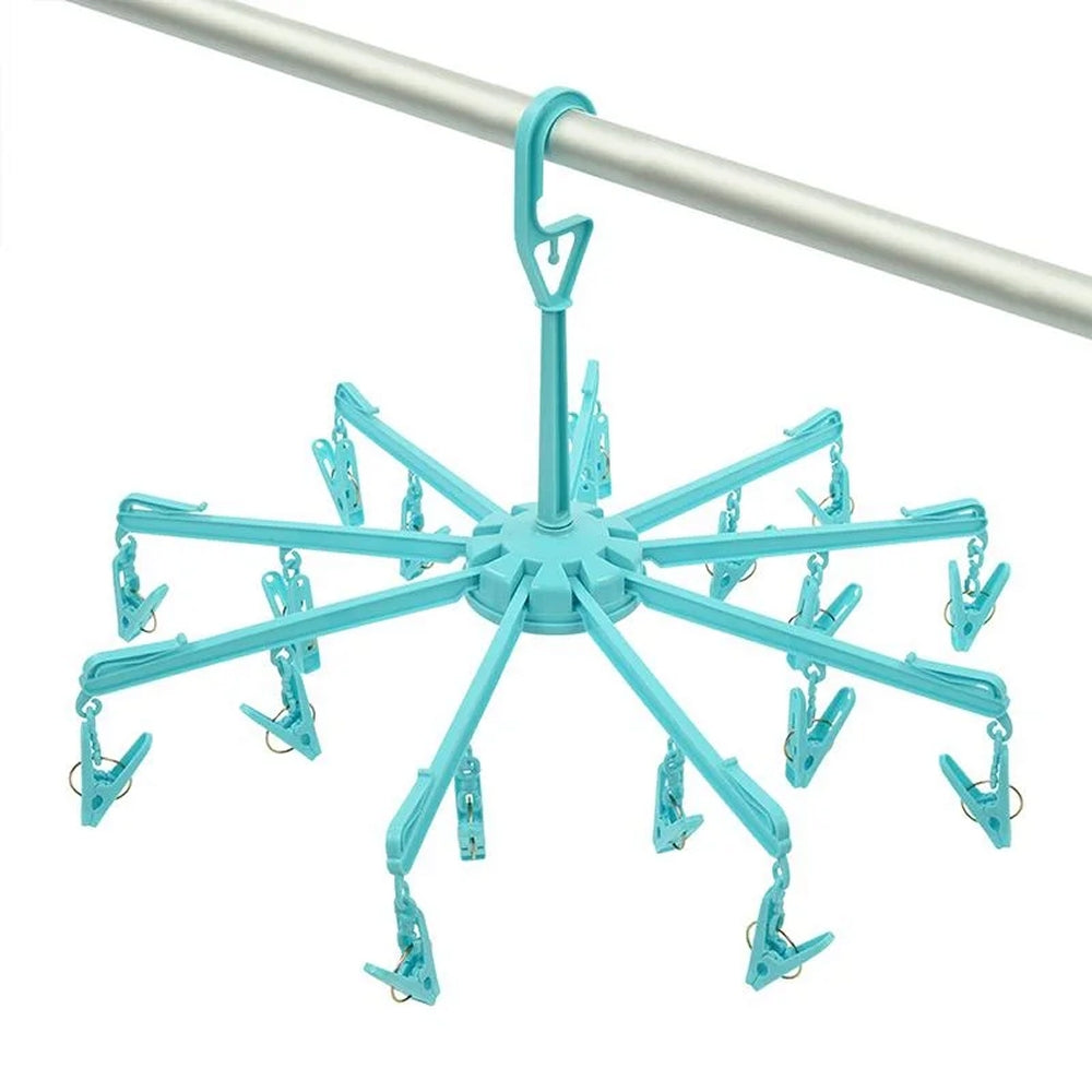 ProPlus 362110 Trockenkarussell Wäschetrockner mit 18 Wäscheklammern Camping