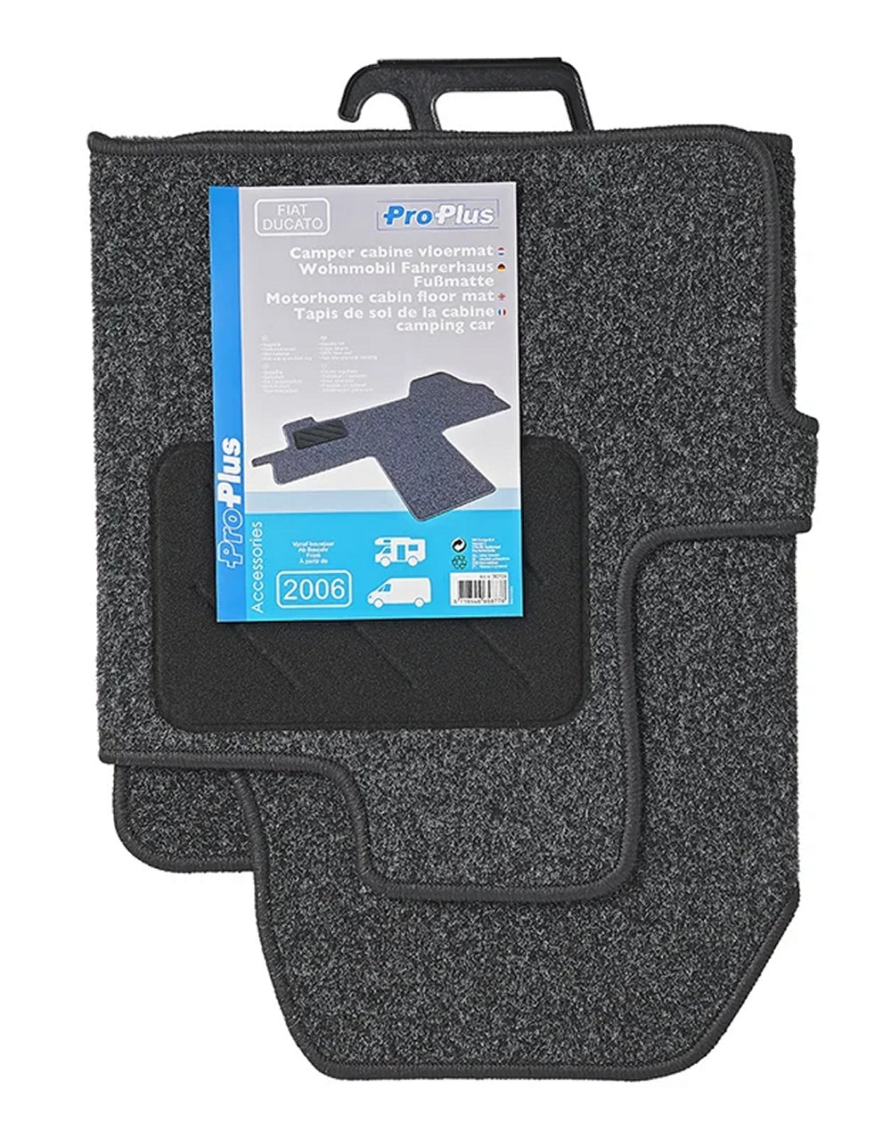 ProPlus 362124 Wohnmobil Fahrerhaus Fußmatte für Fiat Ducato ab 2006