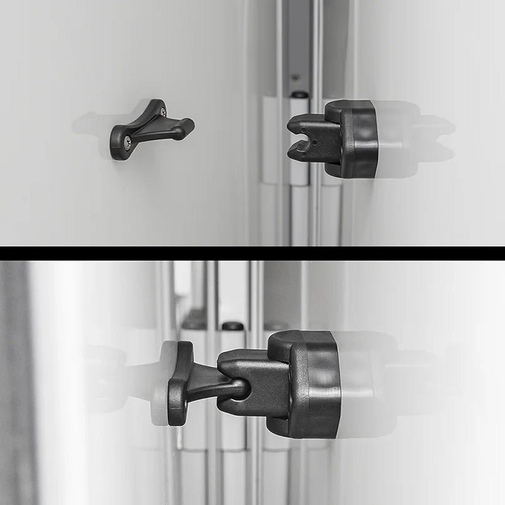 ProPlus 362622BK Türfänger schwarz mit Scharnier für Wohnwagen Wohnmobil