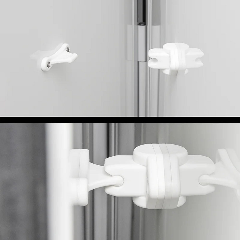 ProPlus 362622PM Türfänger weiss mit Scharnier für Wohnwagen Wohnmobil