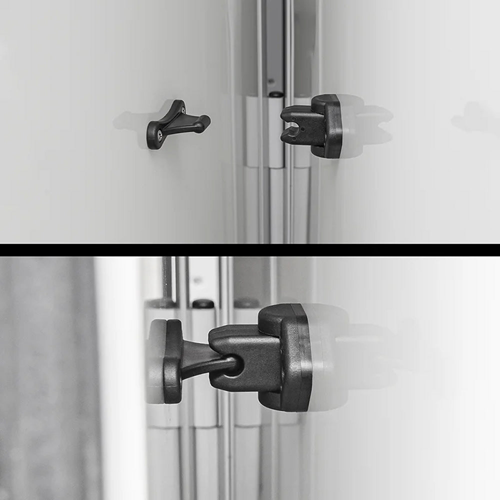 ProPlus 362622PMBK Türfänger schwarz mit Scharnier für Wohnwagen Wohnmobil