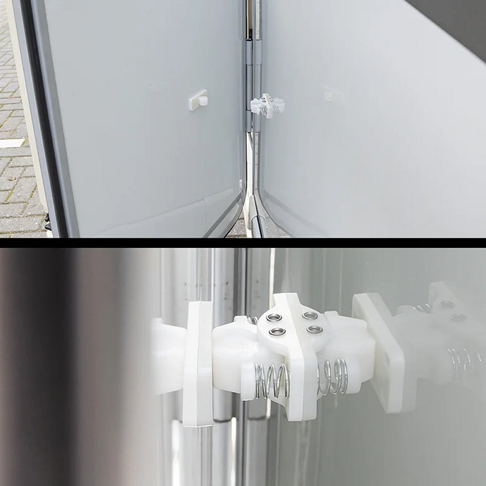 ProPlus 362622V01 Türfänger weiss mit Metallfedern für Wohnwagen Wohnmobil