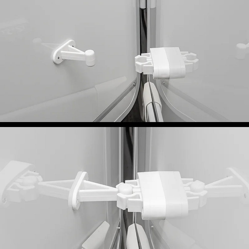 ProPlus 362622V02 Türfänger weiss mit flexibler Klemme für Wohnwagen Wohnmobil