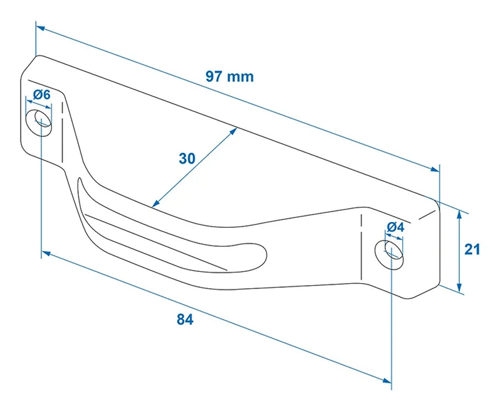 ProPlus 362622V03GR Türfänger unterer Teil grau für Wohnwagen Wohnmobil