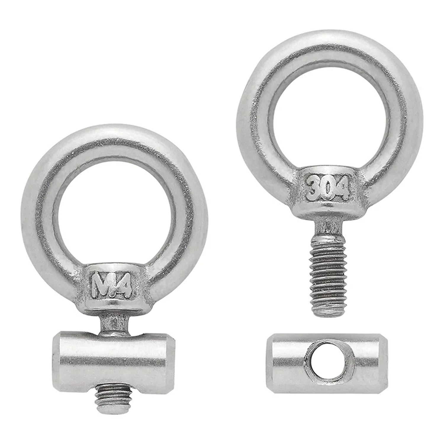 ProPlus 364256V02 2 Stück Endstopper für Kederschiene Ø6-9mm rostfreier Stahl