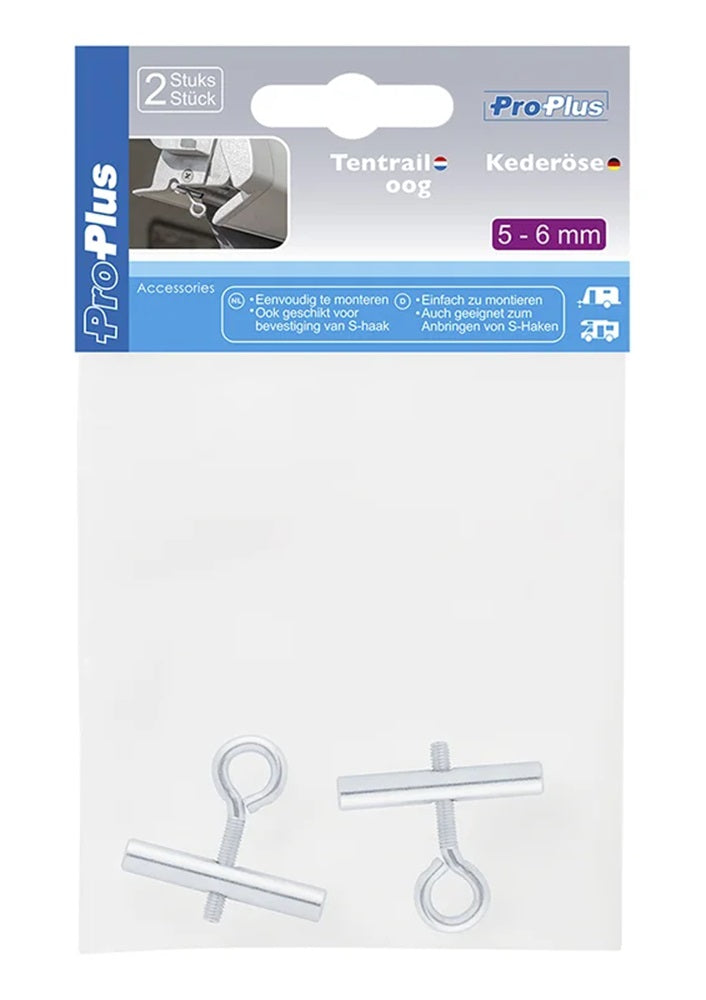 ProPlus 364256V01 2 Stück Kederöse für Kederschiene 5/6mm