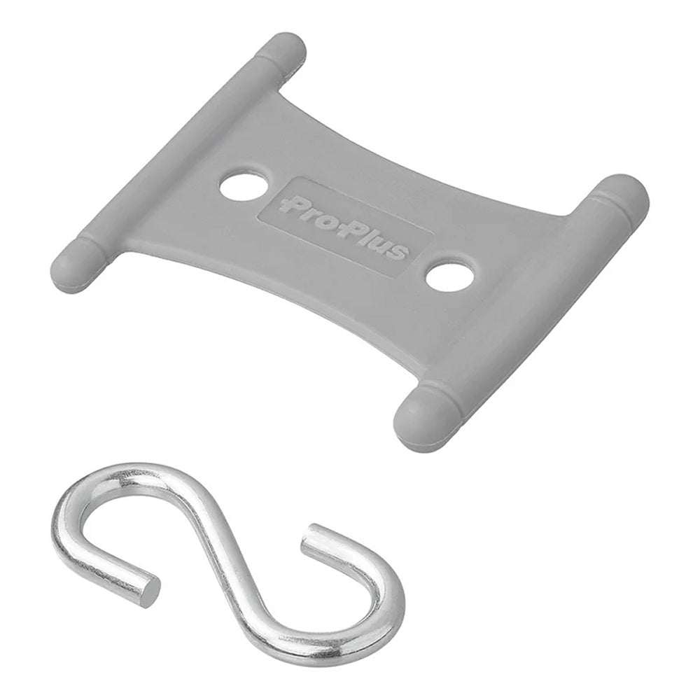 ProPlus 364262 6 Stück Aufhänger mit S-Haken für Kederschiene 5/6mm und 7/8mm